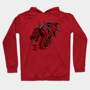 Fiery Red dragon Hoodie